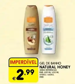 Meu Super Gel de banho natural honey promoção
