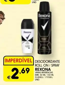 Meu Super Desodorizante roll on/spray rexona promoção