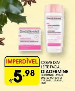 Meu Super Creme dia/ leite facial diadermine promoção