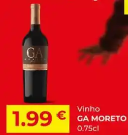 Miranda Supermercados Vinho GA MORETO promoção