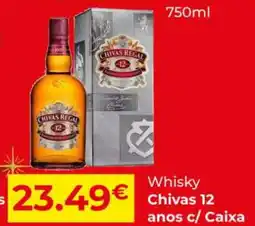 Miranda Supermercados Whisky Chivas 12 anos c/caixa promoção