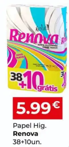 Miranda Supermercados Papel Hig. Renova promoção