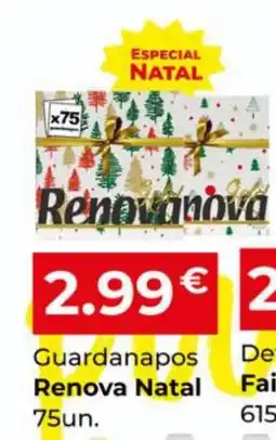 Miranda Supermercados Guardanapos Renova Natal promoção