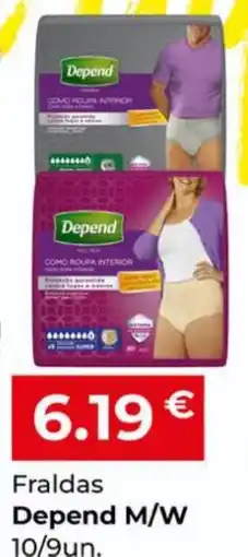 Miranda Supermercados Fraldas Depend M/W promoção