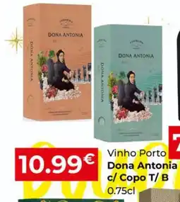 Miranda Supermercados Vinho Porto Dona Antonia c/ Copo T/B promoção