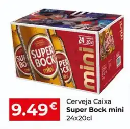 Miranda Supermercados Cerveja Caixa Super Bock mini promoção