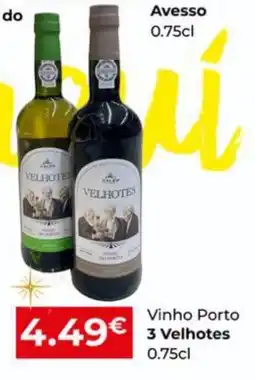 Miranda Supermercados Vinho Porto 3 Velhotes promoção