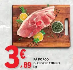 E.Leclerc Pá porco c/osso e couro promoção