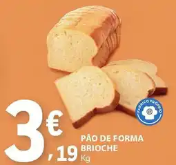 E.Leclerc Pão de forma brioche promoção