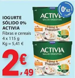 E.Leclerc Iogurte sólido 0% activia promoção
