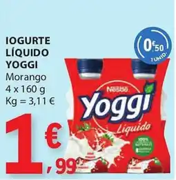 E.Leclerc Iogurte líquido yoggi promoção