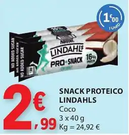 E.Leclerc Snack proteico lindahls promoção