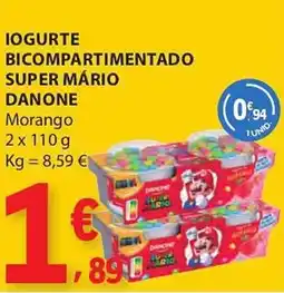 E.Leclerc Iogurte bicompartimentado super mário danone promoção