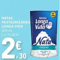 E.Leclerc Natas pasteurizadas longa vida promoção