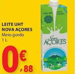 E.Leclerc Leite uht nova açores meio gordo promoção