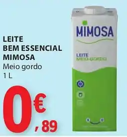 E.Leclerc Leite bem essencial mimosa meio gordo promoção