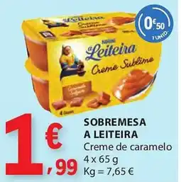 E.Leclerc Sobremesa a leiteira promoção
