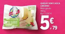 E.Leclerc Queijo sem casca limiano meio gordo promoção