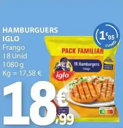 E.Leclerc Hamburguers iglo promoção