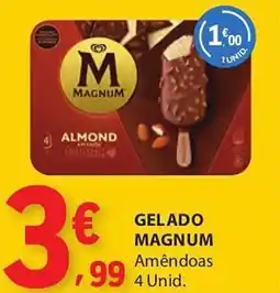 E.Leclerc Gelado magnum amêndoas promoção