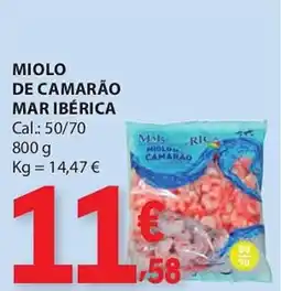 E.Leclerc Miolo de camarão mar ibérica promoção