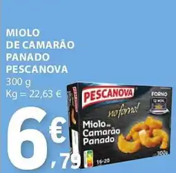 E.Leclerc Miolo de camarão panado pescanova promoção