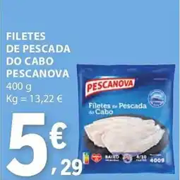 E.Leclerc Filetes de pescada do cabo pescanova promoção