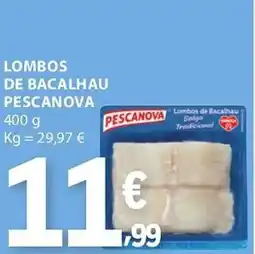 E.Leclerc Lombos de bacalhau pescanova promoção
