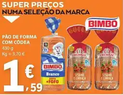 E.Leclerc Pão de forma com côdea promoção