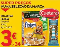 E.Leclerc Bolachas flakes Cuétara promoção