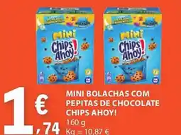 E.Leclerc Mini bolachas com pepitas de chocolate chips ahoy! promoção