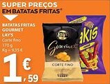 E.Leclerc Batatas fritas gourmet lay's promoção
