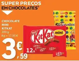 E.Leclerc Chocolate mini kitkat promoção