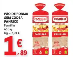 E.Leclerc Pão de forma sem côdea panrico familiar promoção