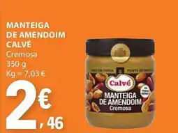 E.Leclerc Manteiga de amendoim calvé cremosa promoção