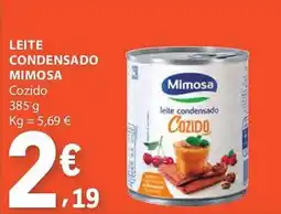 E.Leclerc Leite condensado mimosa cozido promoção