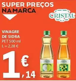 E.Leclerc Vinagre de sidra cristal pet promoção