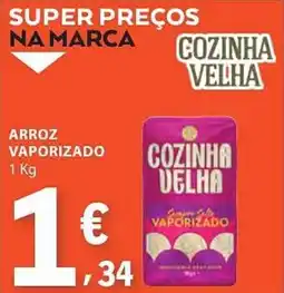 E.Leclerc Arroz vaporizado cozinha velha promoção