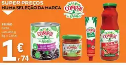 E.Leclerc Feijão compal preto lata promoção