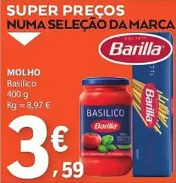 E.Leclerc Molho barilla basílico promoção
