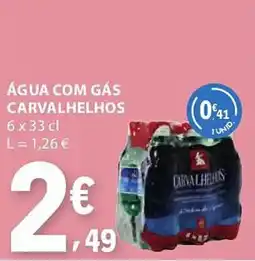 E.Leclerc Água com gás carvalhelhos promoção