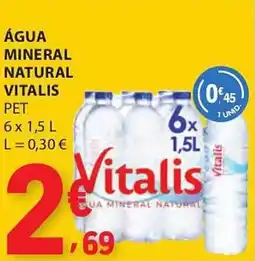 E.Leclerc Água mineral natural vitalis promoção