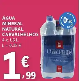 E.Leclerc Água mineral natural carvalhelhos promoção