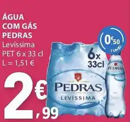 E.Leclerc Água com gás pedras promoção