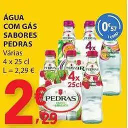 E.Leclerc Água com gás sabores pedras promoção