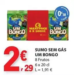 E.Leclerc Sumo sem gás um bongo promoção