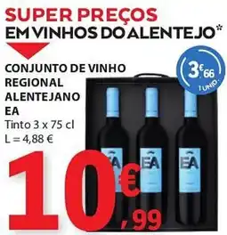 E.Leclerc Conjunto de vinho regional alentejano ea promoção