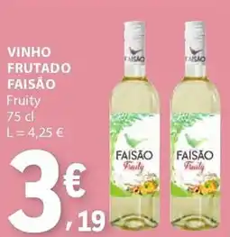 E.Leclerc Vinho frutado faisão fruity promoção