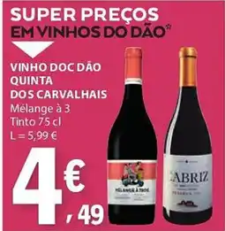E.Leclerc Vinho doc dão quinta dos carvalhais promoção
