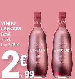 E.Leclerc Vinho lancers rosé promoção